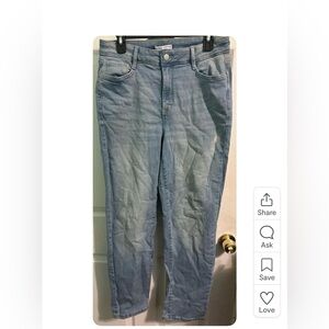 Nine West Light Blue Curvy Slim Straight Jeans